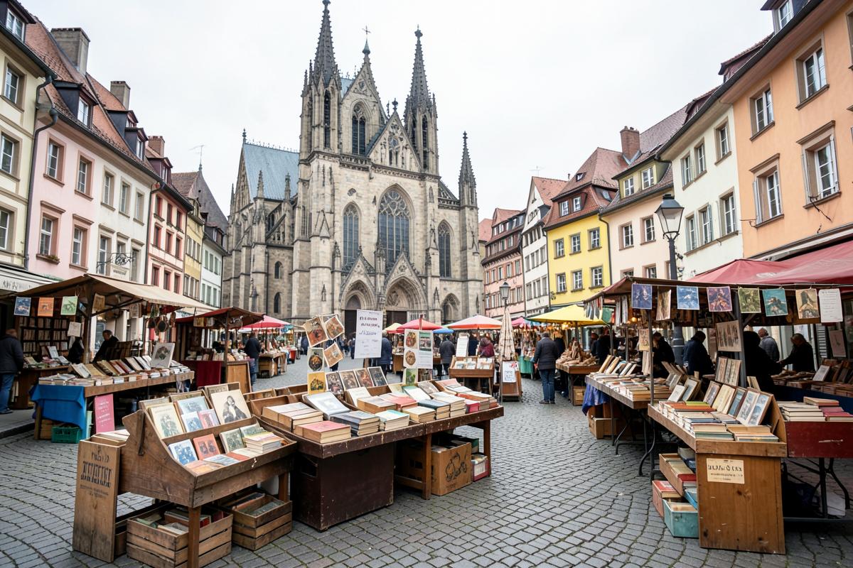 Stalls at Brocante de la Place des Dominicains
