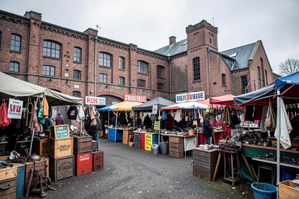 Stalls at Trödelmarkt Zeche Carl