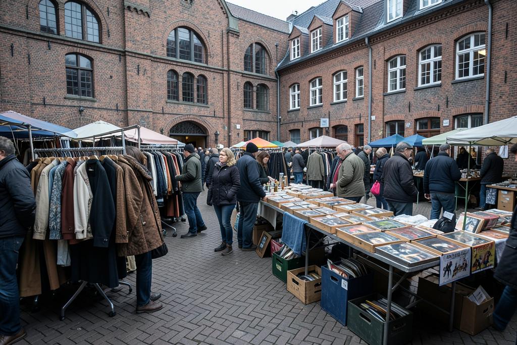 Stalls at Flohschanze Hamburg
