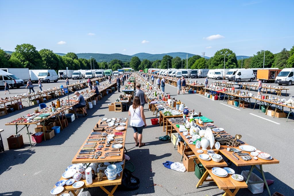 Stalls at Flohmarkt Riem