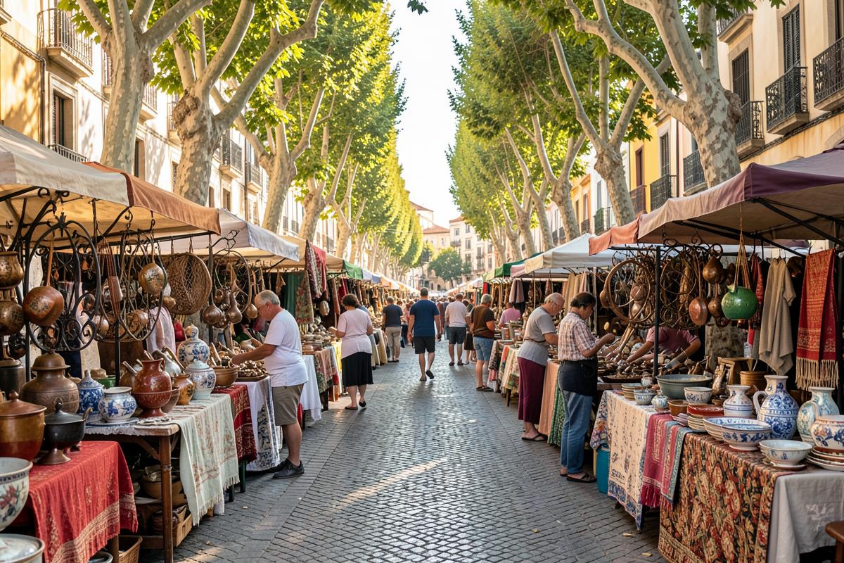 Stalls at Rastrillo de Palma