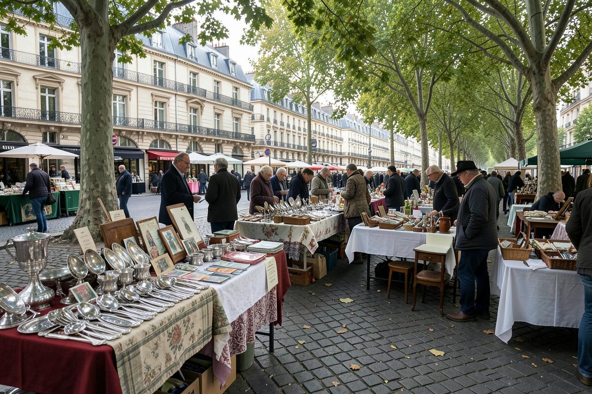 Stalls at Puces de Vanves